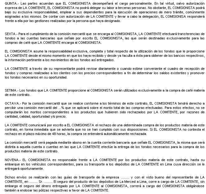 Modelo de contrato de comision mercantil