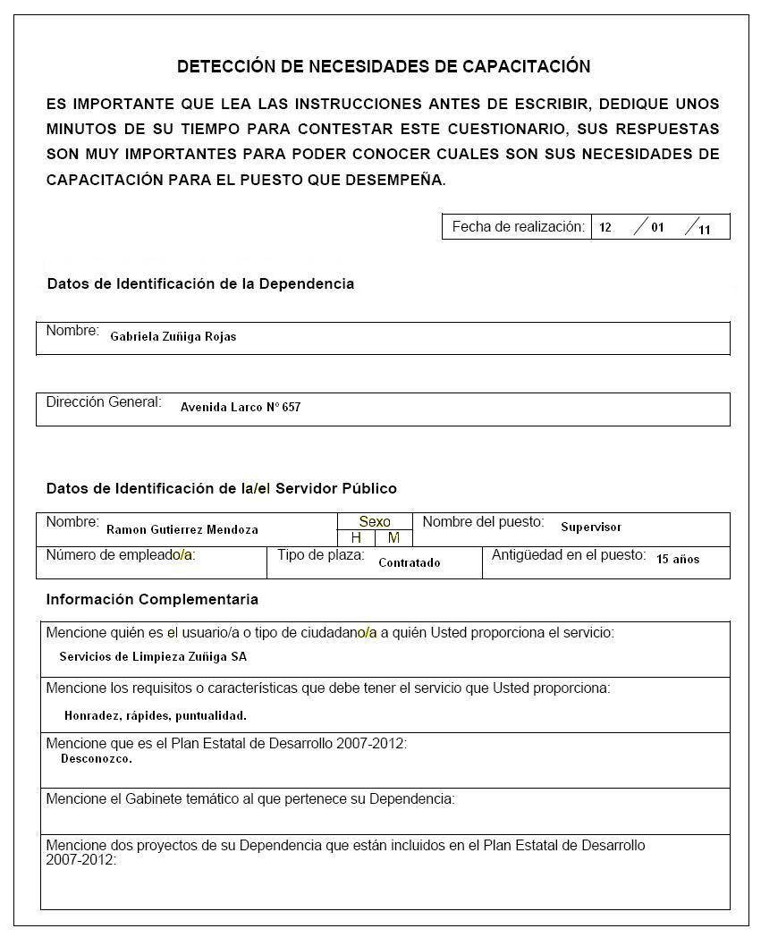 Modelo De Diagnostico De Las Necesidades De Capacitacion 8160