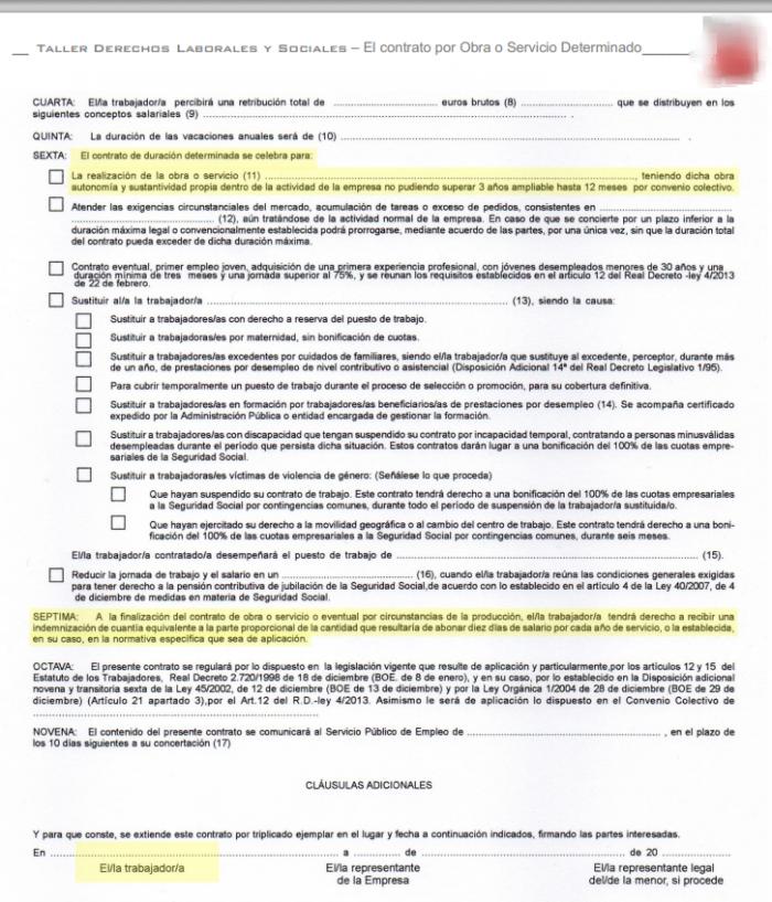 Modelo de contrato de trabajo ministerio de trabajo :