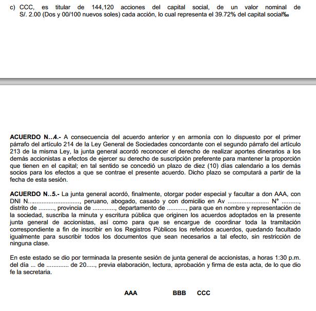 Introducir 69 Imagen Modelo Acta De Aumento De Capital Abzlocal Mx