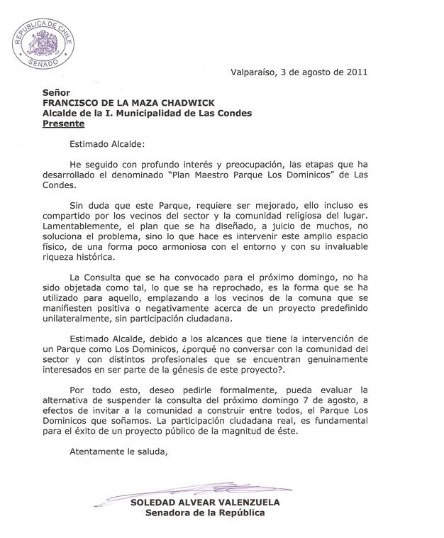 Modelo de carta de consulta