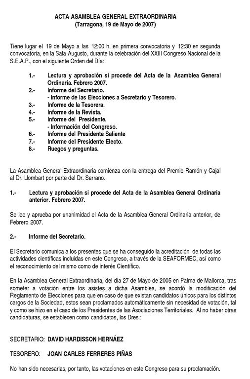 Modelo de actas ordinarias y extraordinarias