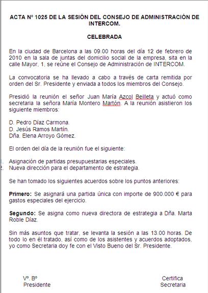 Modelo de acta de transacción laboral :