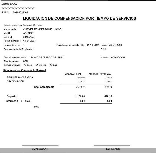 Modelo de liquidación de ministerio de trabajo