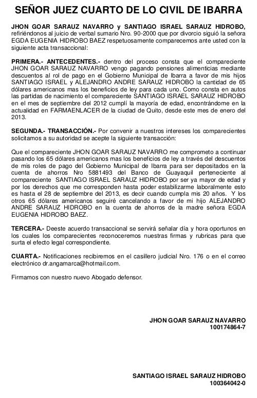 Modelos de actas transaccionales