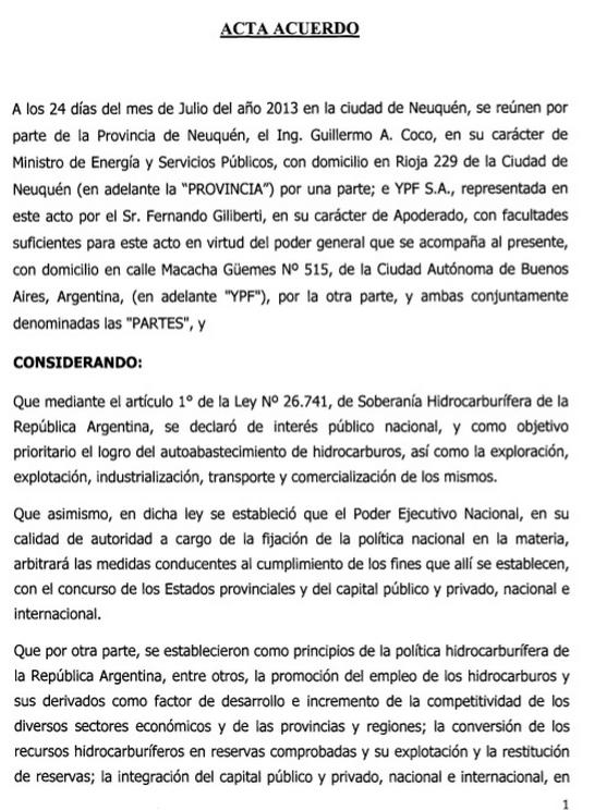 Modelo de acta de acuerdo :