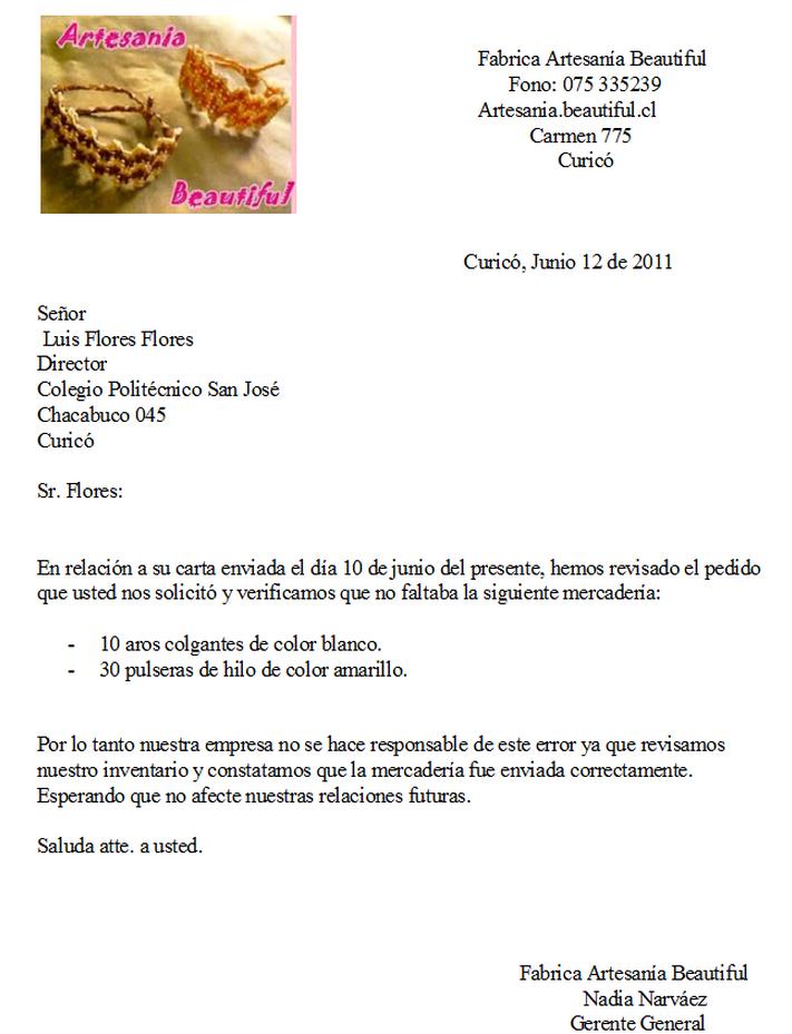 Modelo carta justificacion