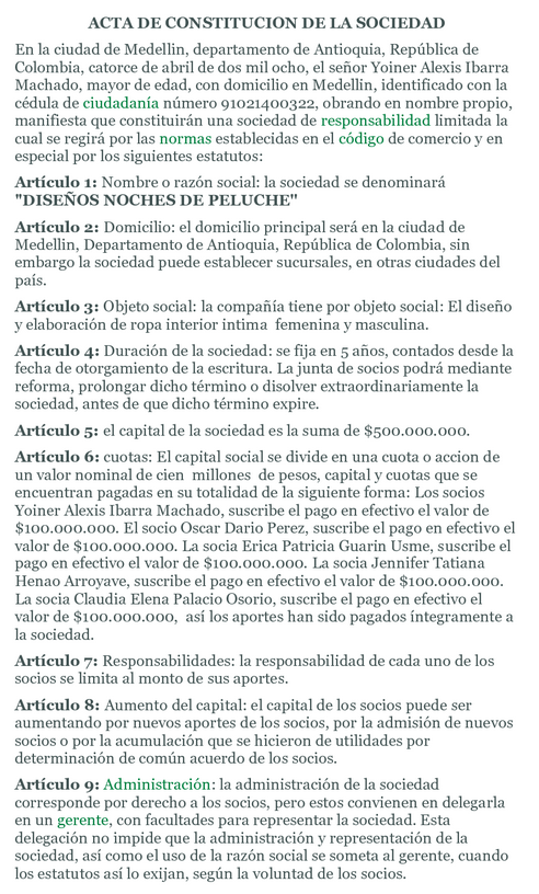 10 modelos de acta