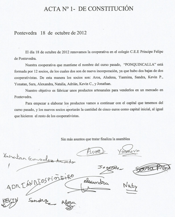 10 modelos de acta