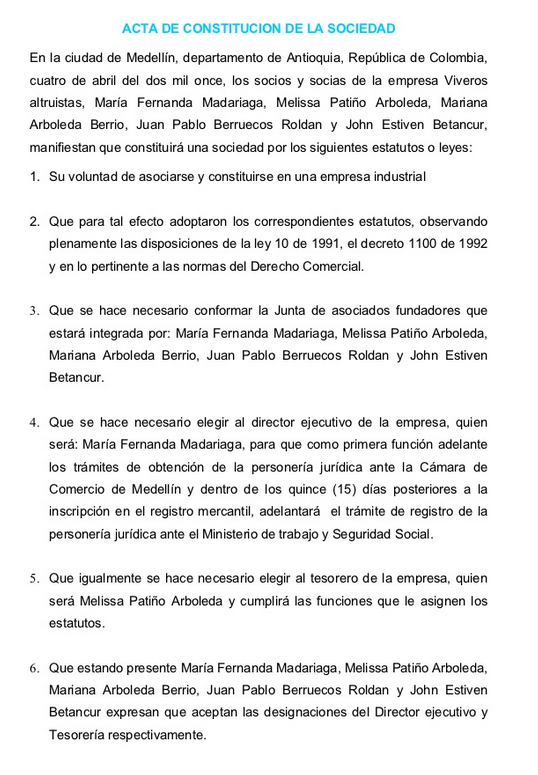 10 modelos de acta
