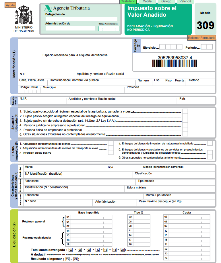 Modelo 309