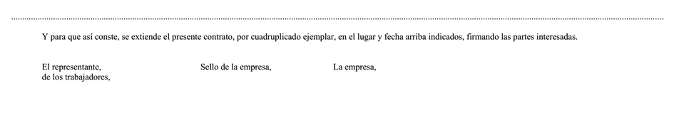 Modelo de contrato de trabajo a domicilio