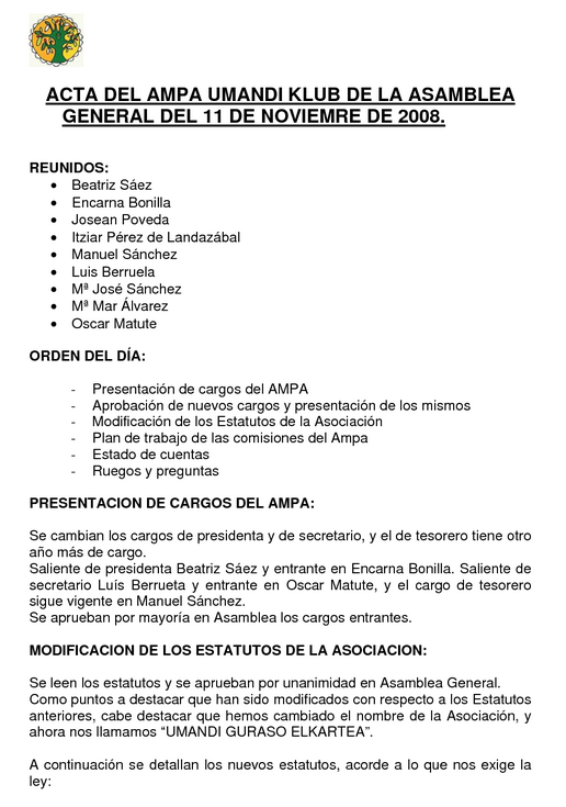 Modelo de actas fáciles