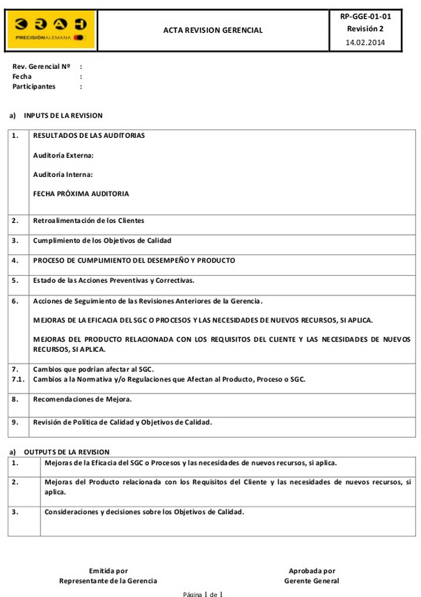 Modelo de actas gerenciales