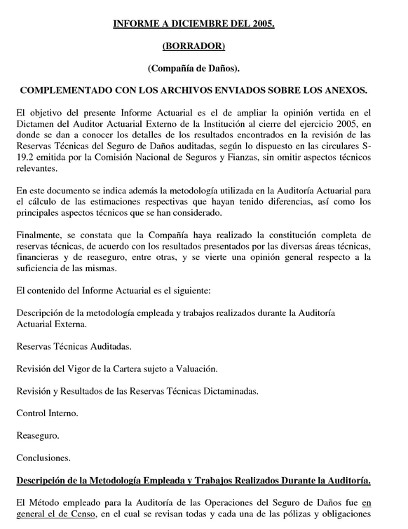 Modelo de actas e informes