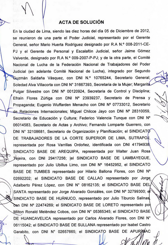 Modelo de acta judicial