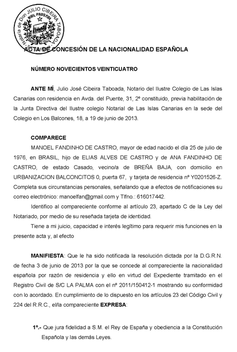 Modelo acta de manifestaciones