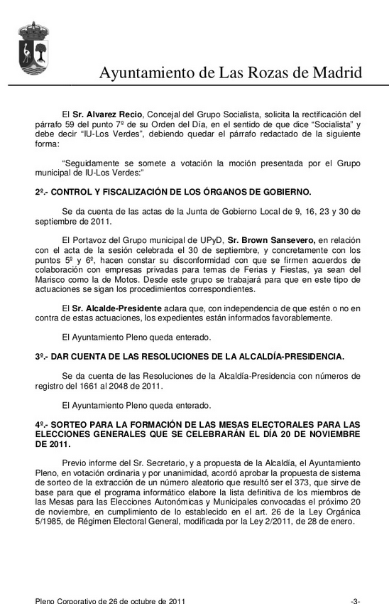 Modelo de actas municipales