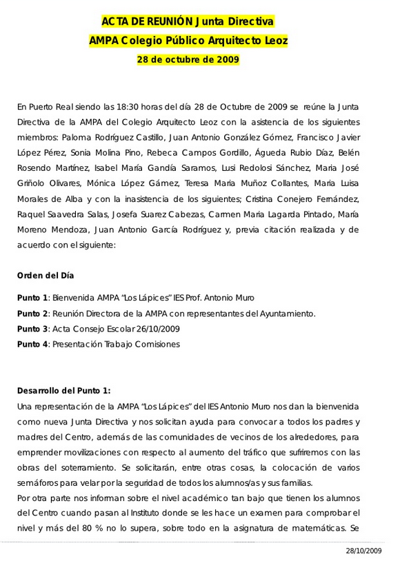 Modelo de acta de reunión PDF