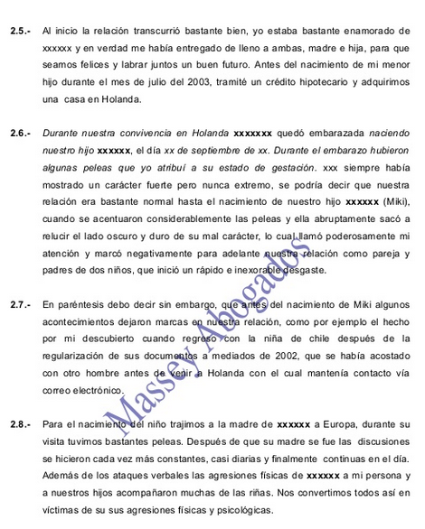 Modelo de demanda de divorcio y tenencia