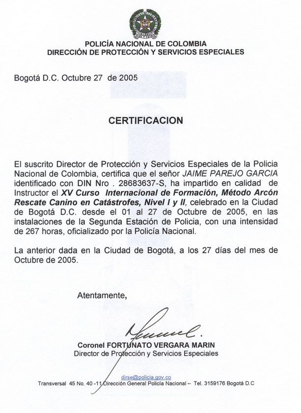 Modelo de certificados de estudios colombia