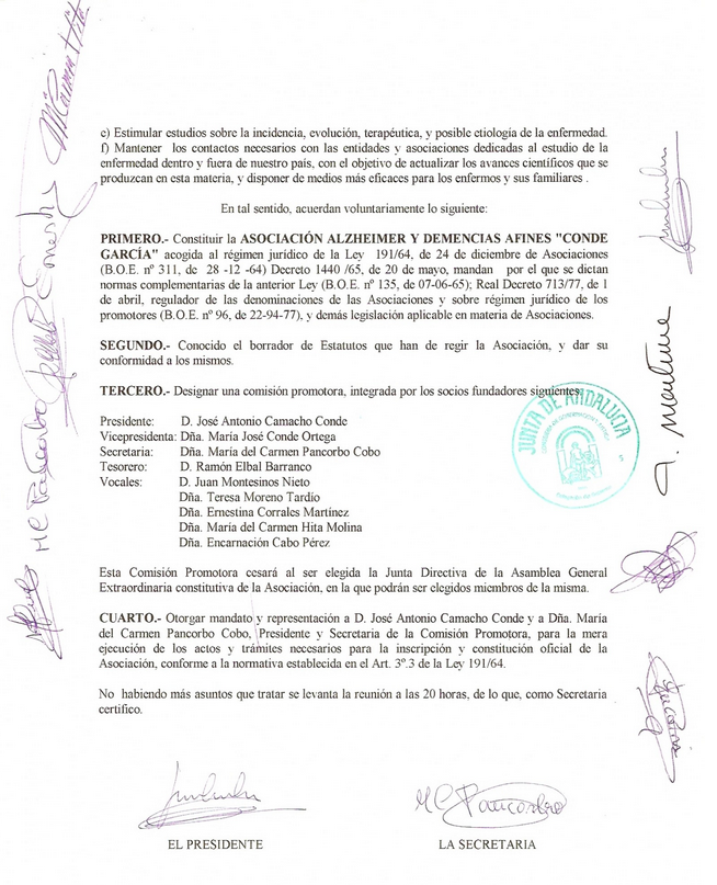 Modelo de actas fundacionales